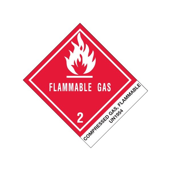 Bsc Preferred 4 x 4 3/4'' - ''Compressed Gas, Flammable, N.O.S.'' Labels BUY00029761 - main